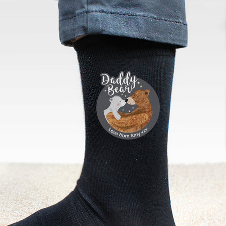 Personalised Daddy Bear Men’s Socks: 1 - Clothing By Gift Moments