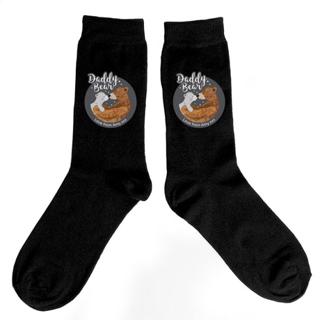 Personalised Daddy Bear Men’s Socks: 2 - Clothing By Gift Moments