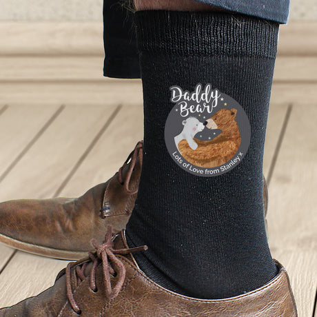 Personalised Daddy Bear Men’s Socks: 3 - Clothing By Gift Moments