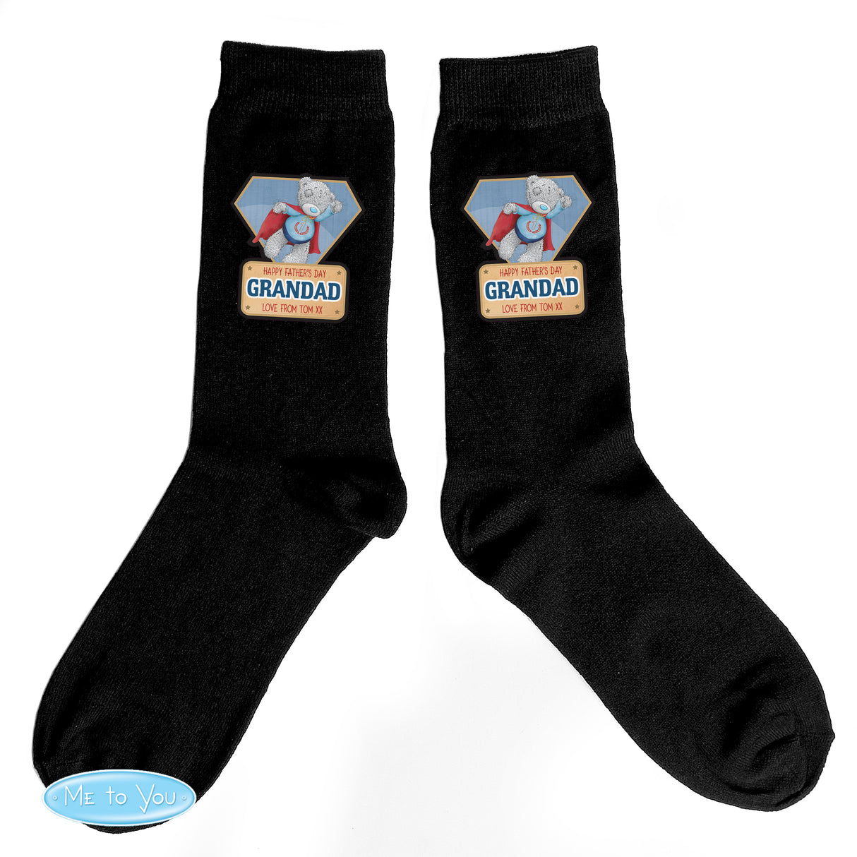 Personalised Me To You Super Hero Socks: 4 - Clothing