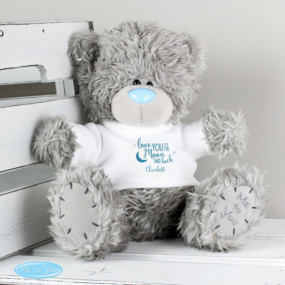 Personalised Me to You Bear 'To the Moon and Back' Default Title - Teddy Bears & Soft Toys at Gift Moments