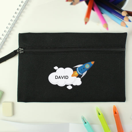 Personalised Space Rocket Pencil Case - Pencil Cases & Sets at Gift Moments