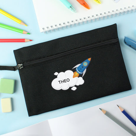 Personalised Space Rocket Pencil Case - Pencil Cases & Sets at Gift Moments