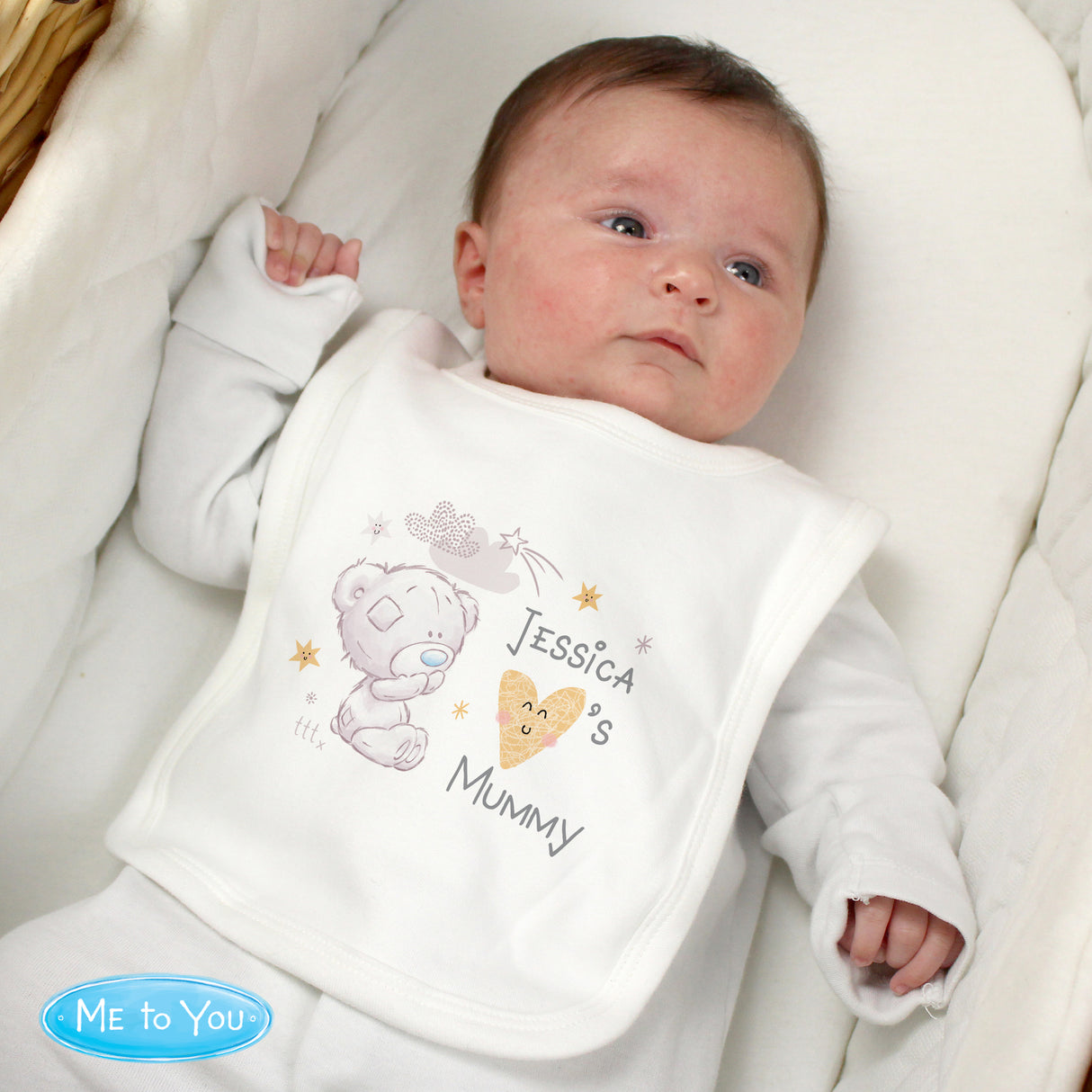 Personalised Tiny Tatty Teddy Baby Bib: 1 - Baby Clothing