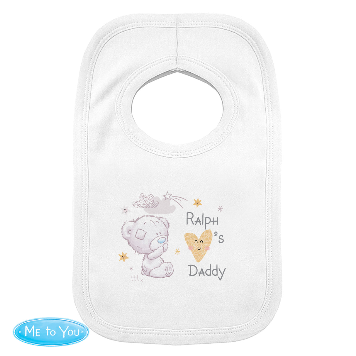 Personalised Tiny Tatty Teddy Baby Bib: 2 - Baby Clothing