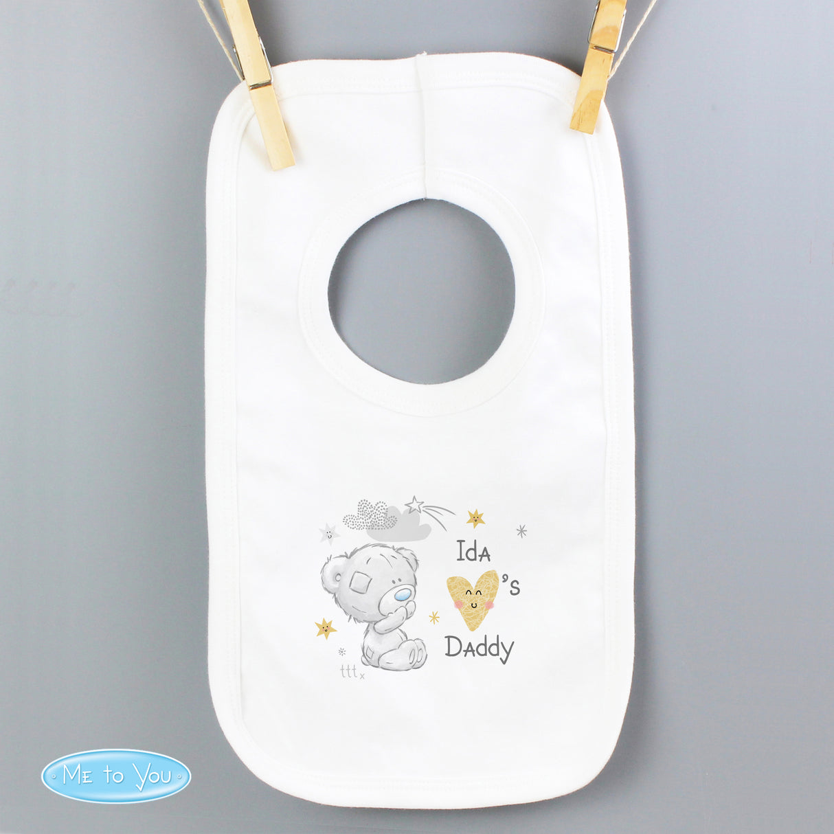 Personalised Tiny Tatty Teddy Baby Bib: 4 - Baby Clothing