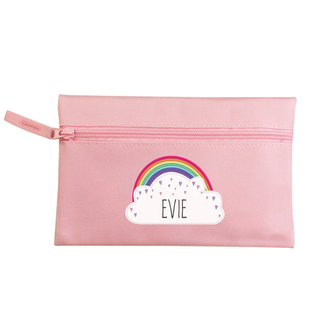 Personalised Rainbow Pink Pencil Case - Pencil Cases & Sets at Gift Moments