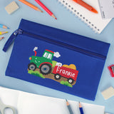 Personalised Tractor Pencil Case: 3 - Pencil Cases & Sets By Gift Moments