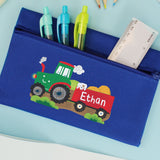 Personalised Tractor Pencil Case: 4 - Pencil Cases & Sets By Gift Moments