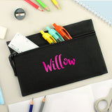 Personalised Pink Name Pencil Case - Pencil Cases & Sets at Gift Moments