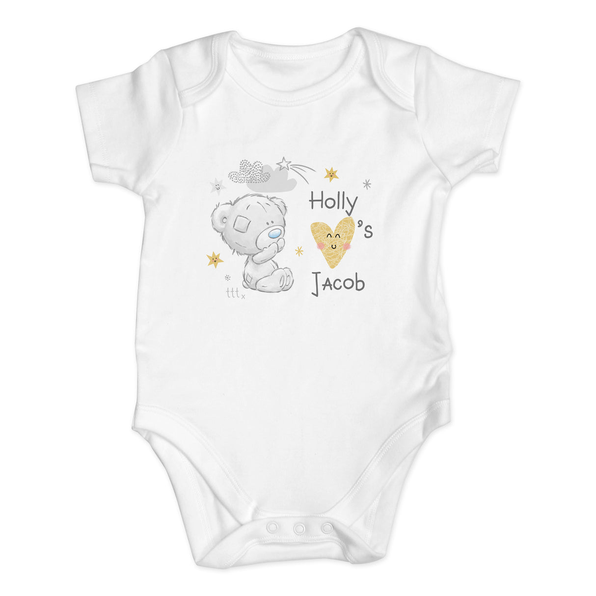 Personalised Tiny Tatty Teddy Baby Vest 0-3 Months: 2 - Baby Clothing