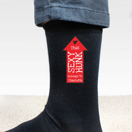 Personalised Sexy Hunk Mens Socks - Clothing at Gift Moments