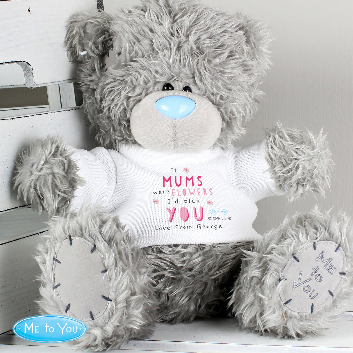 Personalised Me To You If...Were Flowers Bear Default Title - Teddy Bears & Soft Toys at Gift Moments