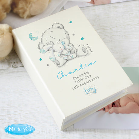 Personalised Tiny Tatty Teddy Blue 6x4 Photo Album with Sleeves - Photo Albums at Gift Moments