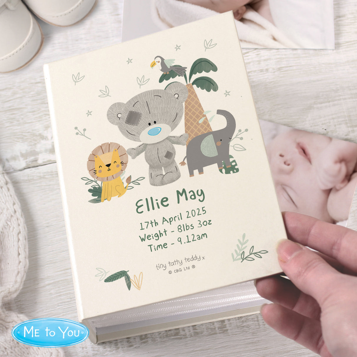 Personalised Tiny Tatty Teddy Jungle Animals Photo Album: 3 - Photo Albums