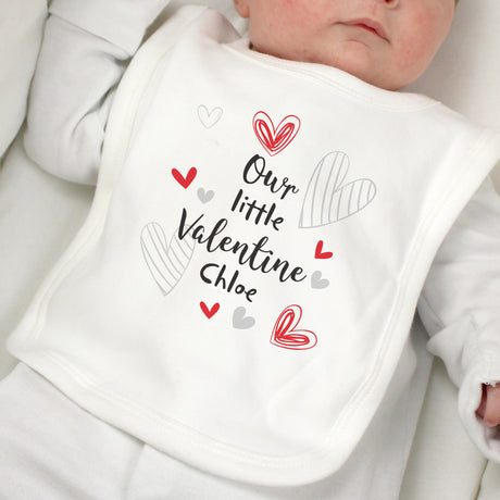 Personalised Little Valentine Baby Bib - Baby Clothing at Gift Moments