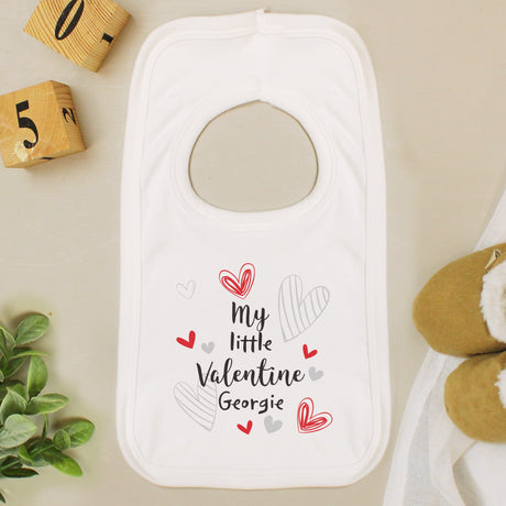 Personalised Little Valentine Baby Bib - Baby Clothing at Gift Moments