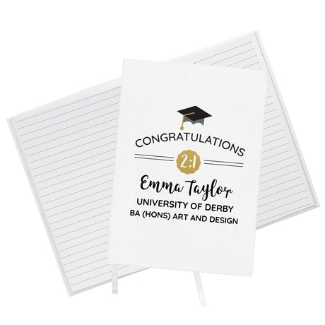 Personalised Graduation A5 Notebook - Notebooks at Gift Moments