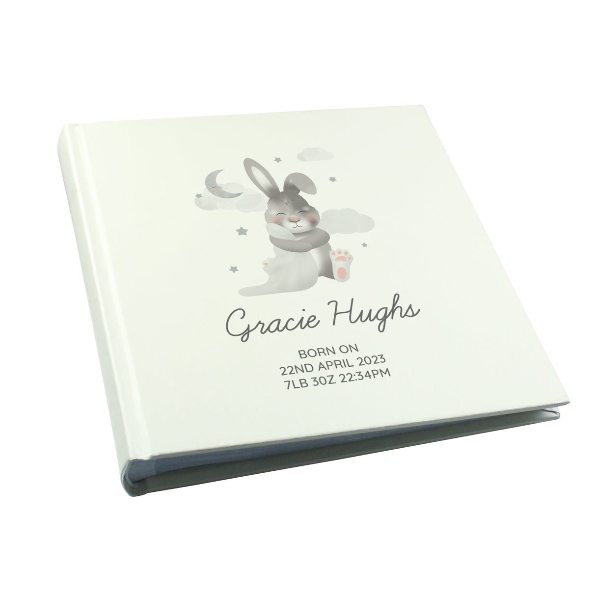 Personalised Baby Bunny Square Photo Album