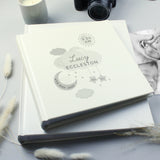 Personalised New Baby Moon & Stars Square Photo Album - Photo Albums at Gift Moments