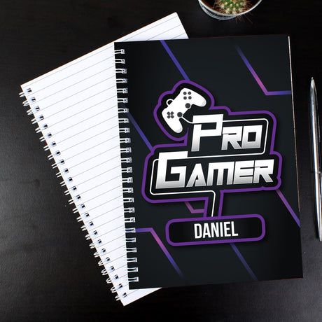 Personalised Pro Gamer A5 Notebook - Notebooks at Gift Moments