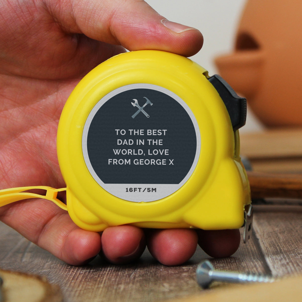 Personalised 16ft Tools Tape Measure: 4 - Tools & Storage By Gift Moments