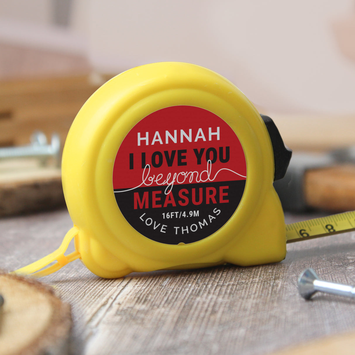 Personalised Beyond Measures Tape Measure - Tools at Gift Moments