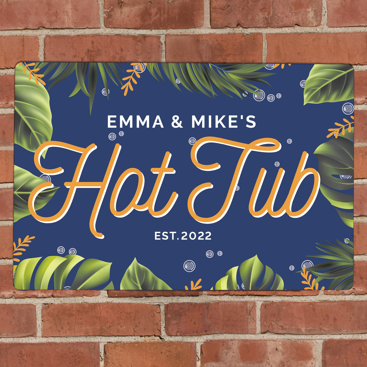 Personalised Hot Tub Metal Sign Default Title - Signs & Plaques at Gift Moments