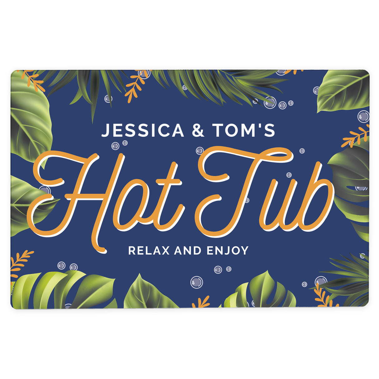 Personalised Hot Tub Metal Sign - Signs & Plaques at Gift Moments