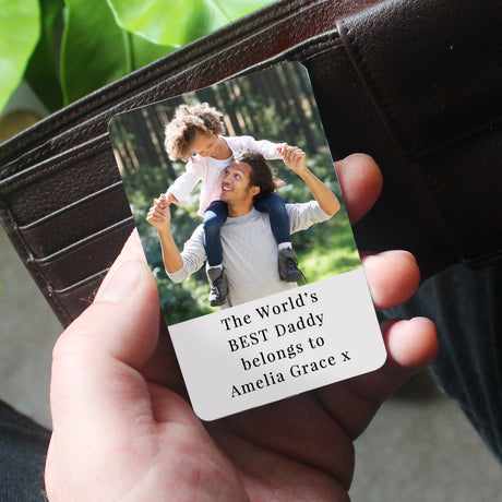 Personalised Metal Photo Wallet Card - Keepsakes at Gift Moments