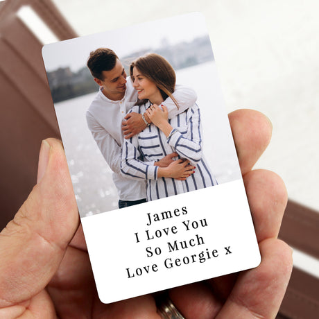 Personalised Metal Photo Wallet Card - Keepsakes at Gift Moments