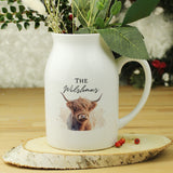 Personalised Highland Cow Flower Jug Vase Default Title - Vases & Plant Pots at Gift Moments