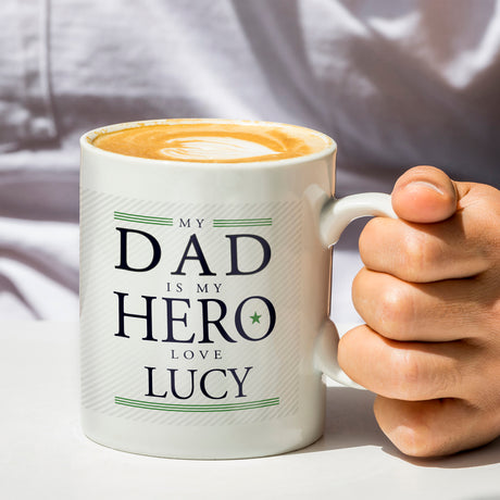 Personalised My Dad is My Hero Mug Default Title - Mugs at Gift Moments