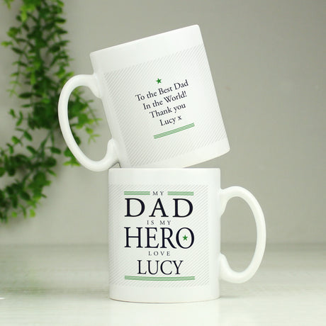 Personalised My Dad is My Hero Mug - Mugs at Gift Moments