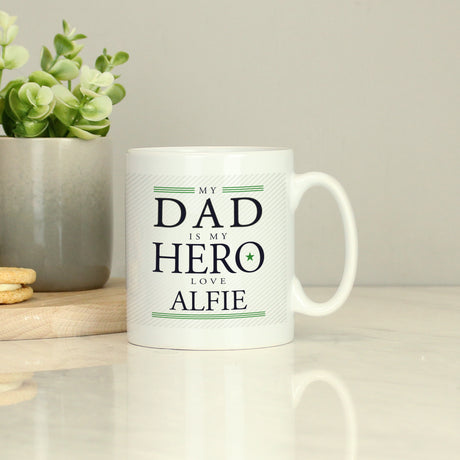 Personalised My Dad is My Hero Mug - Mugs at Gift Moments