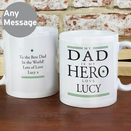 Personalised My Dad is My Hero Mug - Mugs at Gift Moments