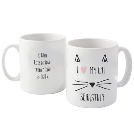 Personalised Cat Features Mug - Mugs at Gift Moments