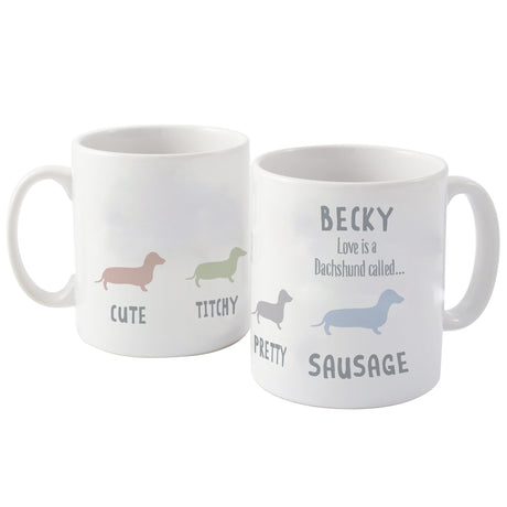 Personalised Dachshund Dog Breed Mug - Mugs at Gift Moments