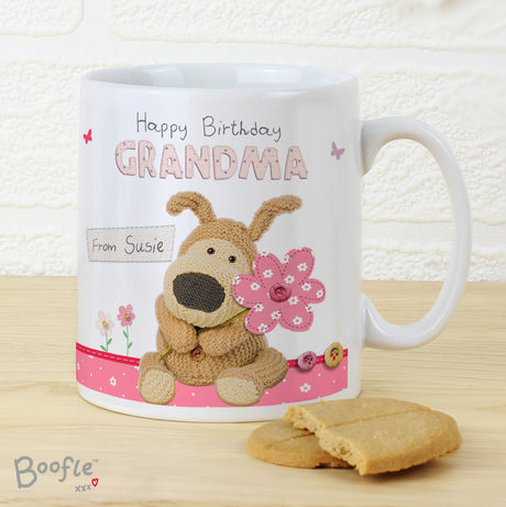 Personalised Boofle Flowers Mug - Mugs at Gift Moments