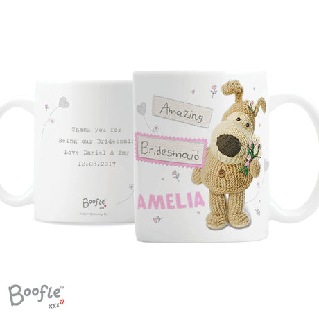 Personalised Boofle Female Wedding Mug - Mugs at Gift Moments