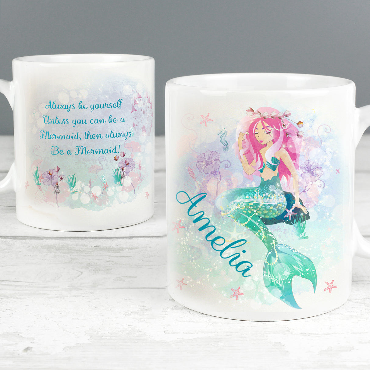 Personalised Mermaid Mug - Mugs at Gift Moments