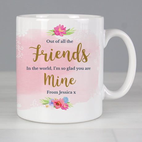 Personalised Floral Watercolour Mug - Mugs at Gift Moments