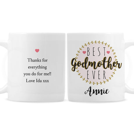 Personalised 'Best Godmother' Mug - Mugs at Gift Moments