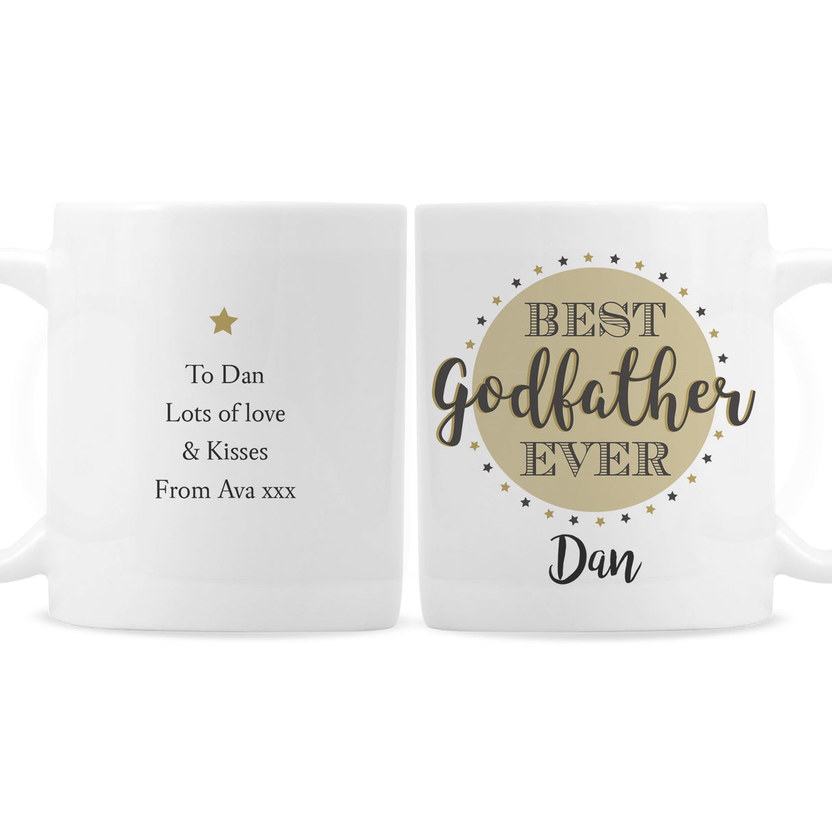 Personalised Best Godfather Ceramic Mug: 5 - Mugs By Gift Moments