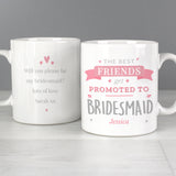 Personalised Pink Promoted To Mug - Mugs at Gift Moments