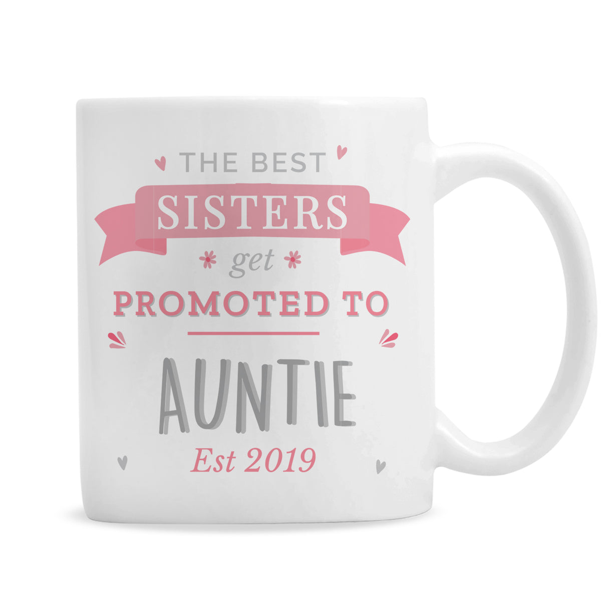 Personalised Pink Promoted To Mug - Mugs at Gift Moments