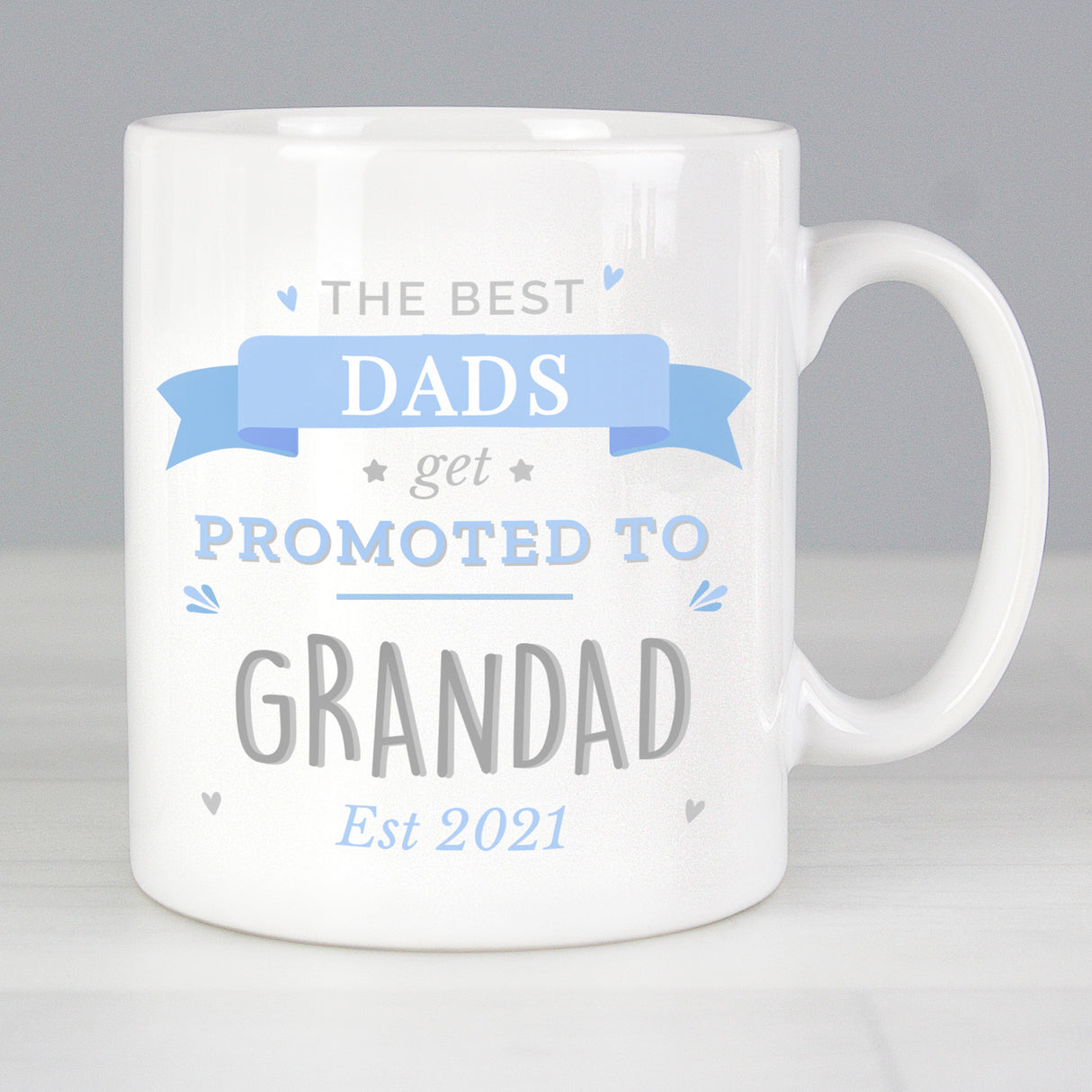 Personalised Blue Promoted to Mug Default Title - Mugs at Gift Moments