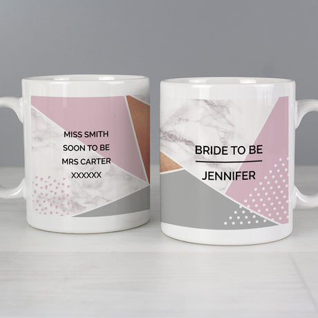 Personalised Geometric Mug - Mugs at Gift Moments