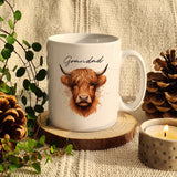 Personalised Highland Cow Mug - Male - Mugs at Gift Moments