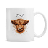 Personalised Highland Cow Mug - Boy - Mugs at Gift Moments